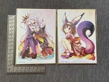 No Game No Life Mini Shikishi Shiro & Izuna Official Goods Japan
