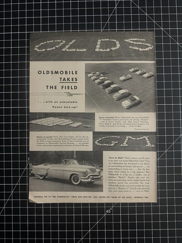 1950s vintage oldsmobile print - vintage,