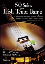 50 SOLOS FOR THE IRISH BANJO Book & CD. Tenor Banjo tune book, At Hobgoblin