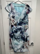 Zeila Donna Lovely multicoloured flowered and sequin designed mix Dress Size 16