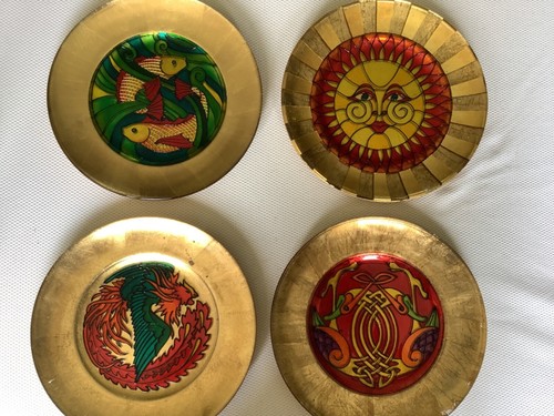 Hand painted decorative glass - painted,