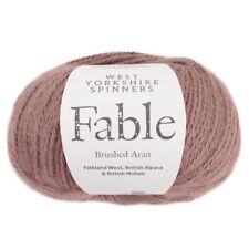 Wool, Alpaca and Mohair Blend Yarn - West Yorkshire Spinners Fable Brushed Aran