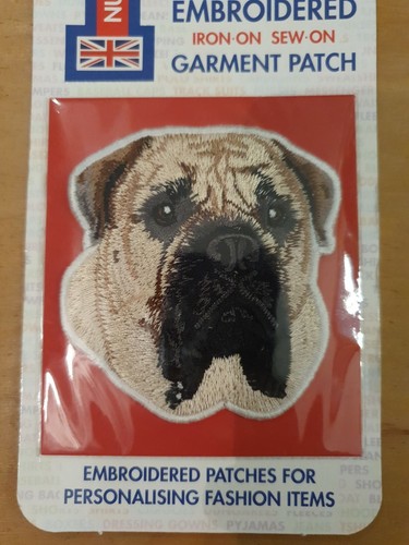 Bullmastiff embroidered patch - embroidered,