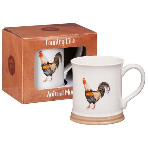 Country life embossed cockerel - country,