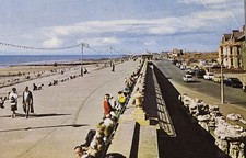 The Promenade, Cleveleys, Vintage Postcard