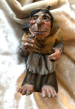 Vtg Troll Old Woman Carrying