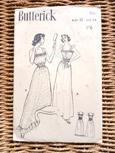 Vintage 1940s butterick sewing - vintage,