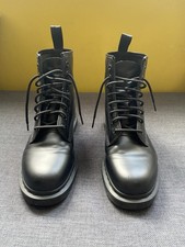 Dr. Martens 1460 Mono Smooth Leather Lace Up Boots - Excellent Condition