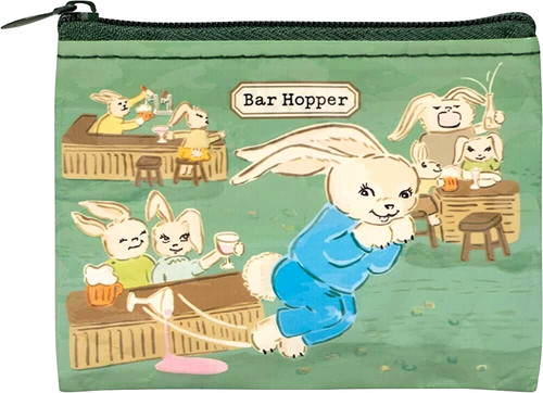 Blue coin purse bar hopper - purse,