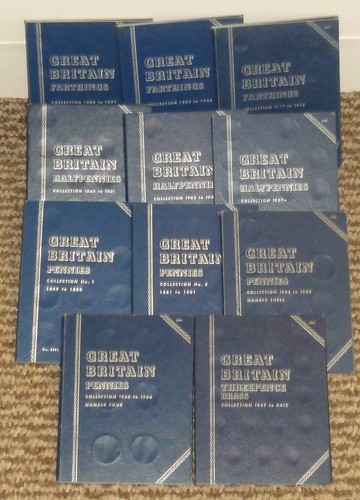 Whitman folders pennies - gb,