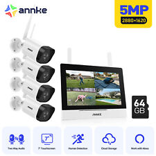 ANNKE 3MP /5MP CCTV System 2-Way Talk IP Camera Wifi 4CH 5MP NVR 7’’ LCD Monitor
