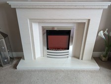 stone fireplace surround used