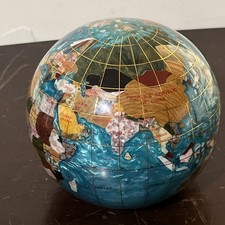 KALIFANO Amethyst 4" Gemstone Globe Paperweight - Handmade!