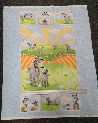 Hildy goat fabric panel 90cm - hildy,