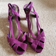 Carvela Size 40 Mauve / Purple Shoes Heels Evening Wedding Party