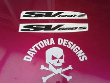 SV 650 S CUSTOM BLACK SIDE FAIRING GRAPHICS DECALS STICKERS