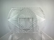 Vintage Cut Glass Curved