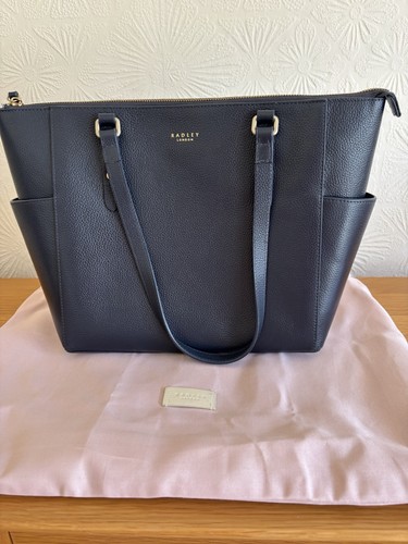 Radley navy pebbled leather - pebbled,