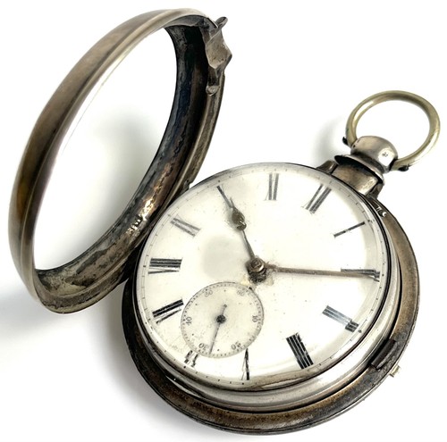 Victorian silver pocket watch - silver,