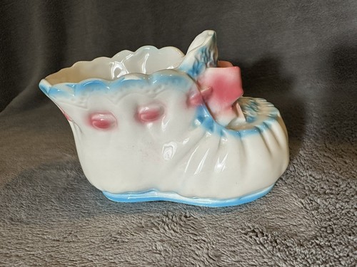 Vintage ceramic baby bootie - ceramic,