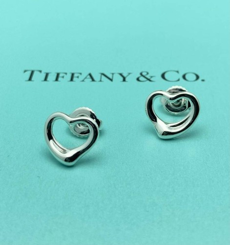 Tiffany open heart stud - open,