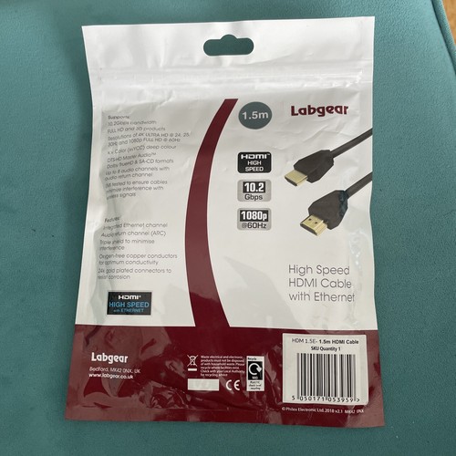 Labgear hdmi cable - hdmi, 1.5m