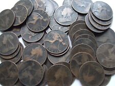 20 Queen Victoria "Veiled Head" Pennies - Legible Dates - FREE POSTAGE