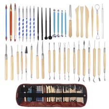Pottery Tools Set Clay Sculpting Modeling Ceramic Carving Tool 43Pcs with Bag