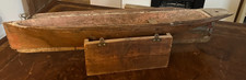 Antique carved wooden boat