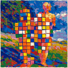 🧩 Invader Rubik Style