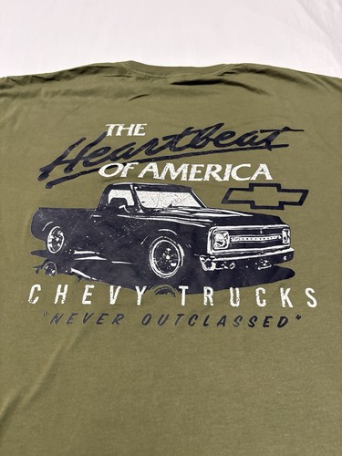Chevrolet men green graphic - chevrolet,