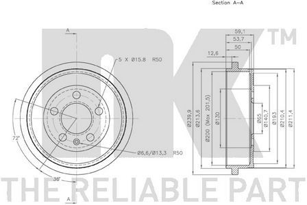 Genuine rear right brake - genuine,