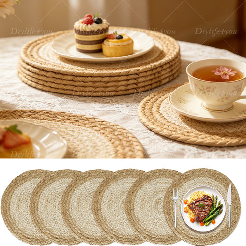 Table mats set woven - table,