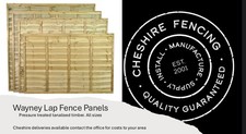 Wayney Lap Fence Panels Pressure Treated Garden Fencing Waney Overlap All Sizes