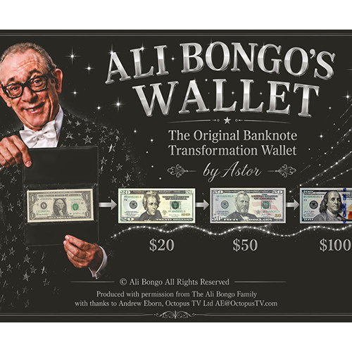Ali bongo wallet black - bongo,