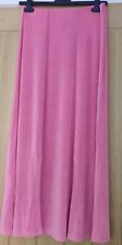 New Pink Split Front Midi Skirt Size 10/12