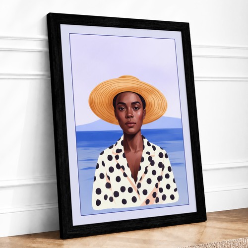 Seaside reverie coastal framed - seaside,