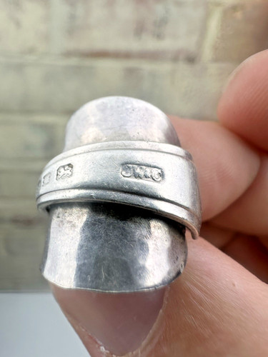 Silver spoon ring - spoon,