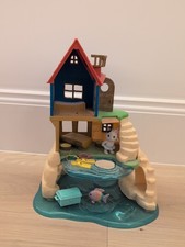 Sylvanian Families Secret Island Playhouse with Accessories + A Tuxedo Cat Girl