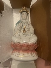 Guan Yin Statue Ceramics Quan Yin Statue Buddha Lady Kuan Yin Statue