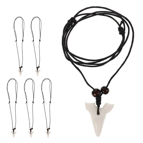 Pcs shark pendants - 6, necklace