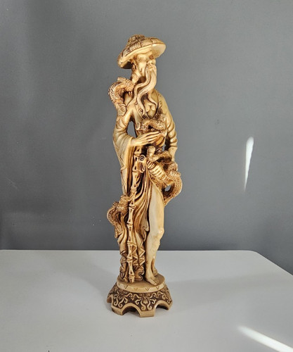 Vintage large faux - ivory, resin