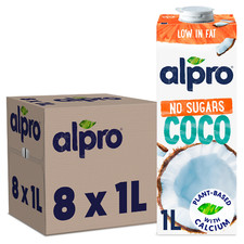 8 x 1L Alpro No Sugars Coconut