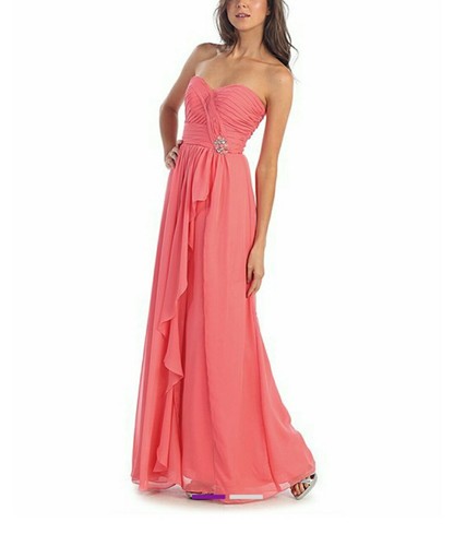Mayqueen coral rhinestone - coral,