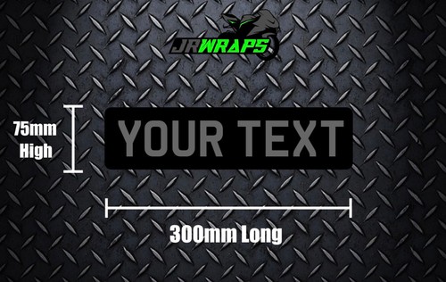 Number plate vinyl - vinyl, stickers