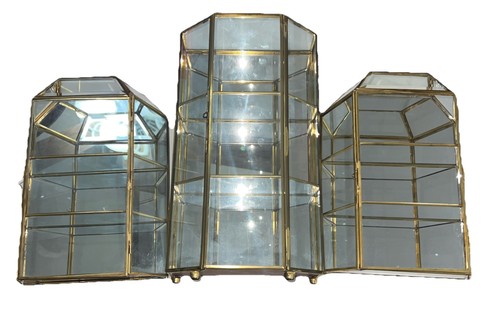 Vintage glass brass - vintage, mirror