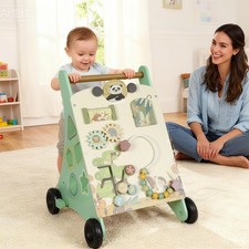 Wooden Baby Walker with Speed