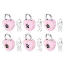 6Pcs Mini Diary Padlock, Small