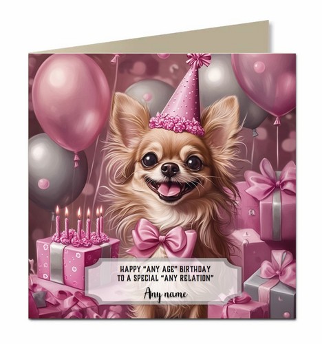 Personalised birthday card for - personalised,