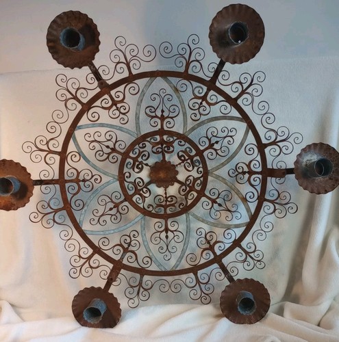 Large vtg hand made wrought - large,